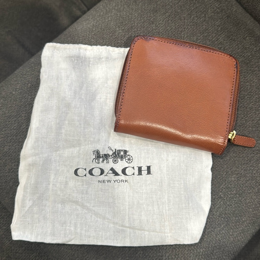 Vintage coach wallet tan